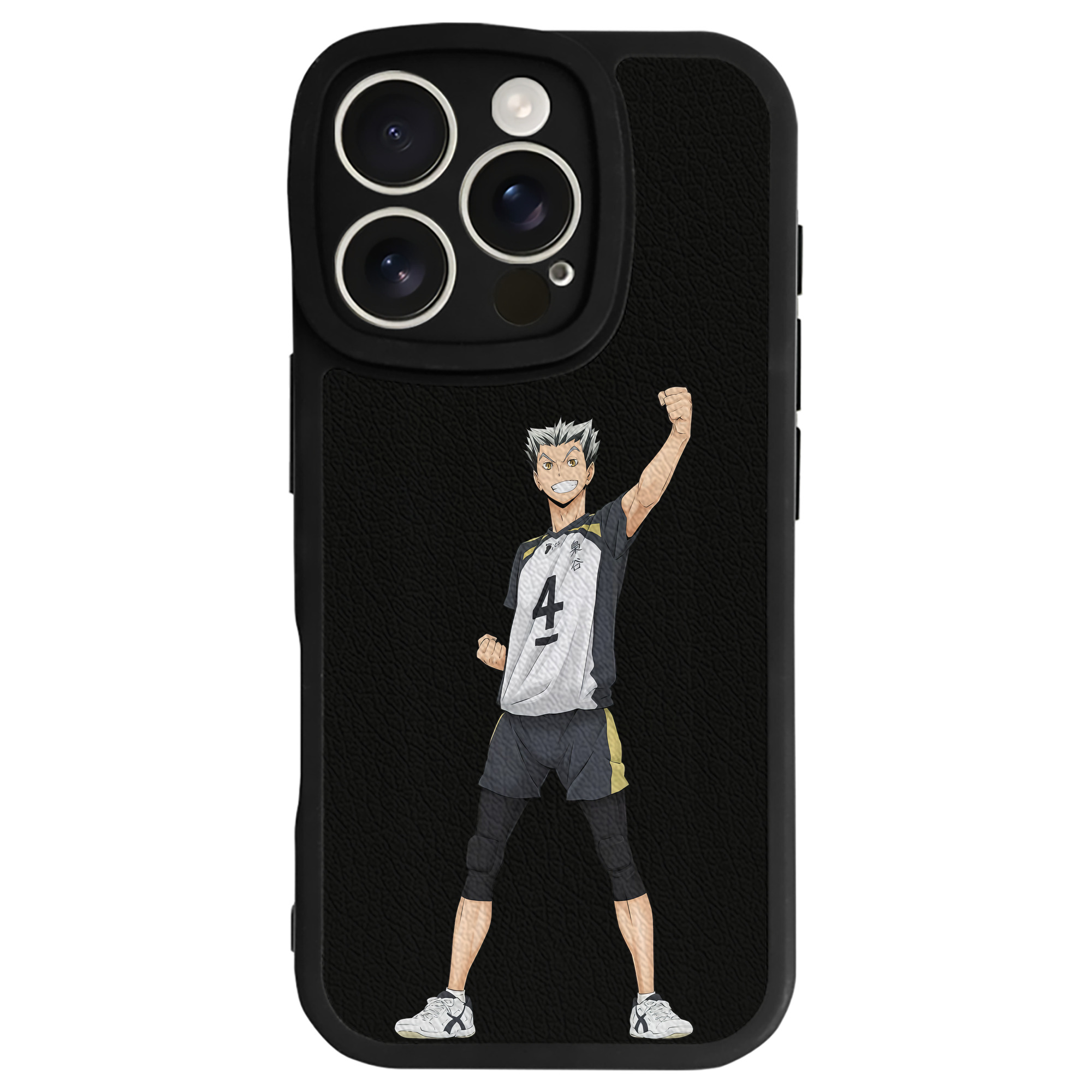 （画像用） ハイキュー!! Haikyu!! 【iPhone 16シリーズ対応】シリコンスマホケース（レザー調） 材質：シリコン